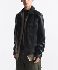 JNK x DIAZ - Jaket Pria Klasik Semi Kulit Sintetis Viena Imitasi PU Leather Jacket Vintage Zipper Bo