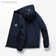【New stock】♀❏Ready Stock  adidas Jaket lelaki  outdoor windproof and waterproof Hooded jacket Men's Good Quality Waterpr