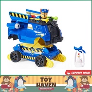 [sgstock] Paw Patrol, Chase Rise and Rescue Transforming Toy Car with Action Figures and Accessories, Kids Toys for Ages