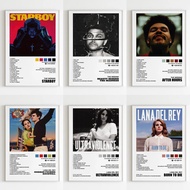 [NEW] Music Hot Album Star Lana Del Rey The Weeknd Poster Hip Hop Posters For Living Room Canvas Pai