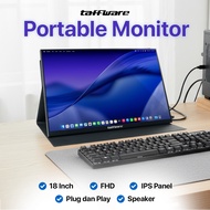 Taffware Portable Monitor 18 Inch IPS FHD 120Hz Type C Mini HDMI - PP120HZ