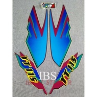 YT 115 STICKER STANDARD ORIGINAL YAMAHA YT115 POLET STRIPINGbiru