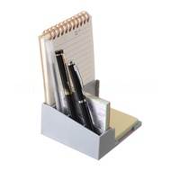 【FEELING】3x3 4x4 Sticky Notes Organizer Storage Box with Pen Holder Modern Plastic Memo