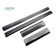 4Pcs Front Rear Inner Door Sill Pedal Trim Cover Parts Accessories for  Vezel -V  2021-2023 Scuff Plate Stainless Steel Black