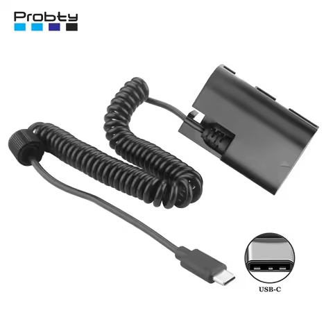 LP E6N HDR-E6NH USB-C Coupler To LP-E6NH Dummy Battery for Canon EOS R R5 R6 R6 II R7 60D EOS 80D EO