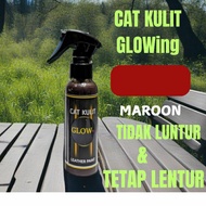 GLOWING Bag paint - Shoe paint - Jacket paint - Genuine leather paint, Maroon leatherpaint