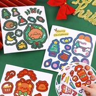 Christmas Cartoon Sticker Decoration Student Diy Free Paper Cuttings Student Holiday Gift Decoration