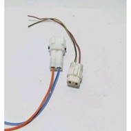 Waterproof 2 pin connector socket, a pair of Waterproof 2 pin connector sockets, male female set