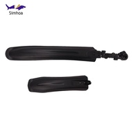 [Simhoa] 2 Pieces Two-Wheeler Plastic Mudguard Spray Protection Mountain Bike Mudguard Set Easy to I