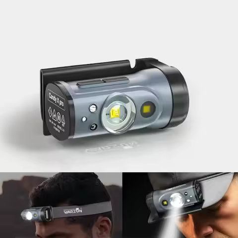 Warsun LED Sensor Hat Clip Lamp Waterproof Head Light Rechargeable Fishing Searching Outdoor Head Fl