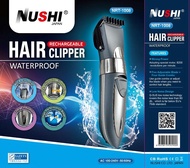 Nushi Rechargeable ElectricHair Trimmer / HairClipper Set ( FULLY WASHABLE )