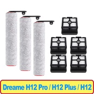 For Dreame H12 Pro / H12 Plus / H12 Core Soft Brush Spare Parts Wet Dry Vacuum Cleaner Roller Hepa F