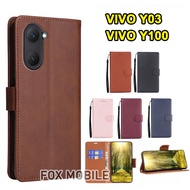 1-3 Days VIVO Y18 V30 5G V30PRO Y100 Y03 Y03 Y28 Case Flip Stand Lockable For Shockproof Card Holder