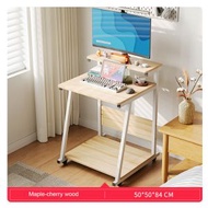 全城熱賣 - 便攜式電腦桌可移動桌顯示器支架桌(木紋色) 50cm#H099023727