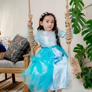 [ PRINCES WARDROBE ] 2-7T Frozen Elsa Dress for Girls |Long Sleeve Eid Dress JW231