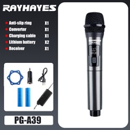 RAYHAYES Rechargeable Professinoal Wireless microphone series Dual Handheld Mic For  videoke/magic s