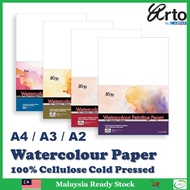 Campap Arto A4/A3/A2 Watercolour Painting Paper Pack 100% Cellulose Cold Pressed