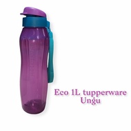 Botol Air Minum Eco 1Liter Tupperware Warna Fanta Dan Hitam 2Pcs Promo