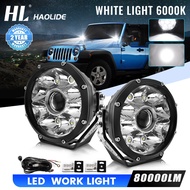 5INCH Round LED Work Lights Super Bright OffRoad White Light Sportlight  Spot Beam Pod for Truck Jeep Picku ATV  12v 24v