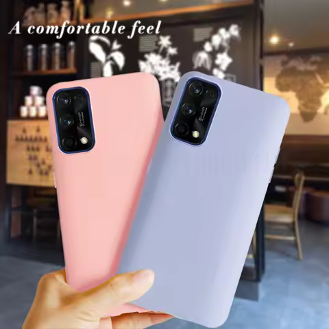Cute Soft Silicone Case For OPPO Realme 7 Realme 7 Pro Back Cover Matte Anti Fingerprint Cases For R