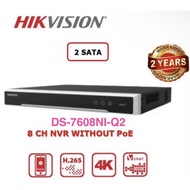 HIKVISION DS-7608NI-Q2 8-ch 1U 4K NVR