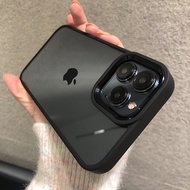 เคสโทรศัพท์แบบใสป้องกันรอยขีดข่วนสำหรับ Apple 17Promax 16pm 15 13 11 14pm แบบบางสำหรับคู่รัก ป้องกัน