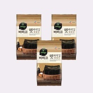 สาหร่ายทานเล่นเกาหลี ปรุงรสพร้อมทาน cj bibigo savory roasted korean seasoned seaweed 4g 비비고 햇바삭김