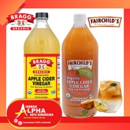 BRAGG Apple Cider Vinegar 946ml / FAIRCHILD'S Organic Apple Cider Vinegar 946ml