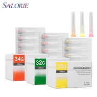 100Pcs/box 30G 32G 34G Painless Small Superfine Beauty Needle Disposable Small Needle 1.5mm 4mm 6mm 