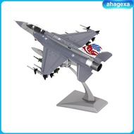 [Ahagexa] 1/72 Scale Diecast Fighter F16D Fighting Falcon Plane Toy with Metal Stand