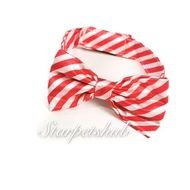 Candy Cane Bow collar for Pets Cats/Dogs