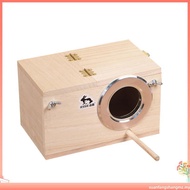 Pet Wood Parakeet Budgie Cockatiel Breeding Nesting Bird Avery Cage Box YW