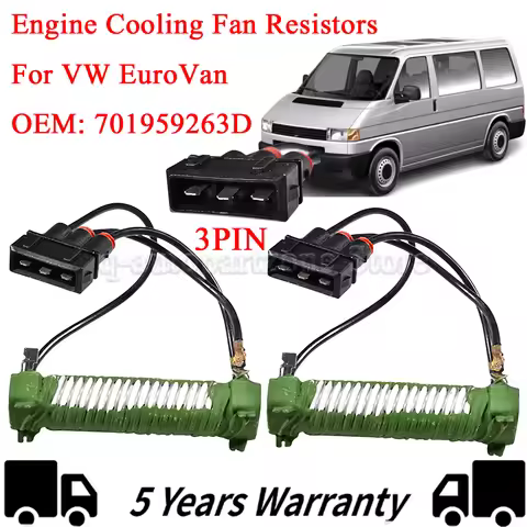 Engine Cooling Fan Resistors For Seat Alhambra For VW Sharan Transporter T4 for Volkswagen EuroVan 7