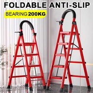3/4/5/6 Step Ladder Foldable Aluminum ladder heavy duty Step ladder Folding portable household ladde
