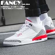 AIR JORDAN 3 RETRO AJ3 Hurricane White Cement Crack Basketball Shoes Leisure Sports Training Jordan3
