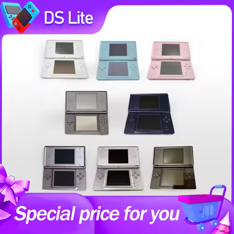 Original Ds Lite 3.25" Handheld Game Console Arcade Ndsl Retro Game Video Games with R4 Card TF Card