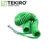 TEKIRO Selang Angin Recoil Hose 9m Hijau With Spring Spiral 9 Meter