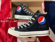 รองเท้าผ้าใบหุ้มข้อ Converse Chuck Taylor x Pepsi [ สีดำ ] สินค้าพร้อมกล่อง มีเก็บปลายทาง