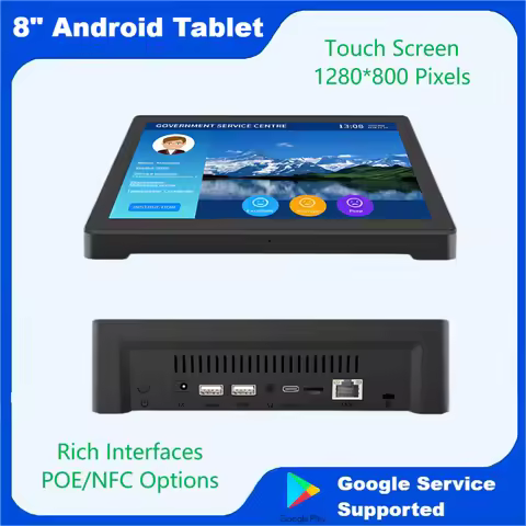 8 Inch Android 11 Touch Screen POS, Customer Feedback Signature PAD, POE Tablet with Lan Wifi connec