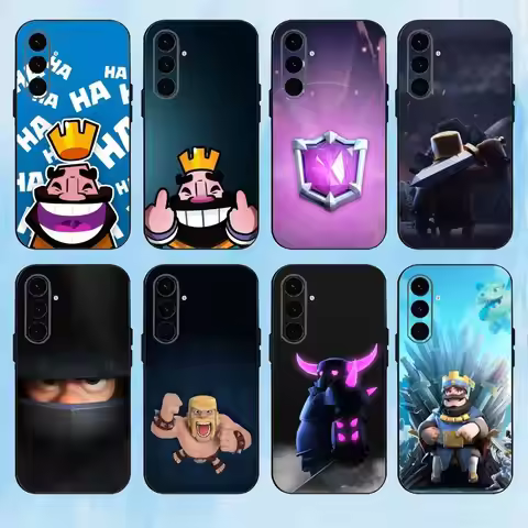 C-Clash R-Royale Phone Case For Samsung Galaxy A73,A72,A71,A70,A53,A52,A51,Others Soft Black Cover