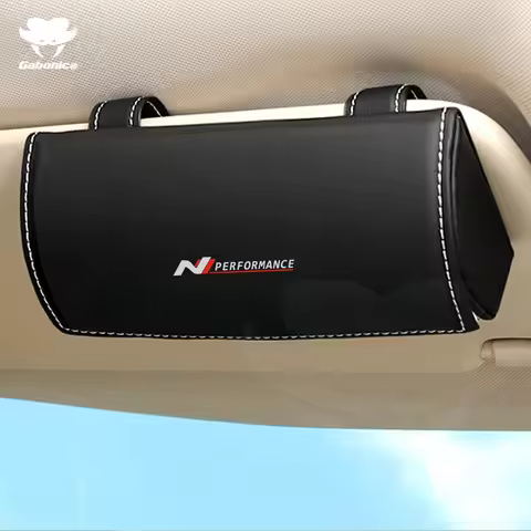 New Car Suede Glasses Box Sun Visor Glasses Case Storage for Hyundai N Performance Tucson I20 Kona V