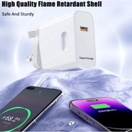 ALIGATO UK Adapter 240W Plug Wall Charging Travel Mobile Phone Charger for USB Interface for OPPO XI
