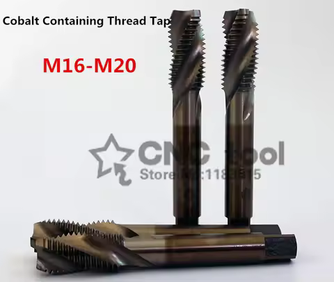 1PCS M16-M20 containing cobalt machine taps Spiral groove tap special stainless steel screw tap (M16