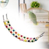 [Szlinyou1] Bird Hanging Ladder Flexible Pet Bird Cage Accessories Bird Wooden