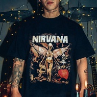 Nirvana In Utero ROCK  TSHIRT 🔥เสื้อยืดวินเทจ🔥 เสื้อวง Nirvana new เสื้อยืดคอตตอนระบายอากาศ พร้อมส่ง