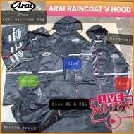 ARAI Raincoat 2 Layer Baju Hujan Ringgan Ada Hood Free Bag (1 Set)