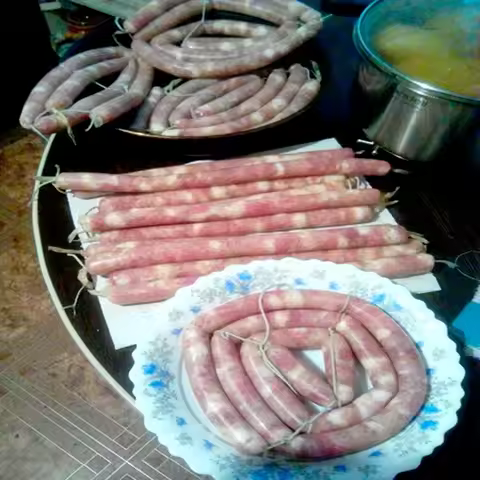 9Pcs/Bag Sausage Casing Diameter 15mm Sausage Tube Casing for Sausage Maker Machine Sausage Packagin