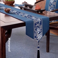 Chinese Table Runner Zen Waterproof Tea Table Decoration Coffee Table Tablecloth Dining Table TV Cab
