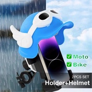 Motorcycle Bicycle Phone Holder Protector Umbrella Waterproof shading Mobile phone holder with helme