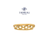 AIHUA Cincin Fesyen Stamping Cincin Emas 916 Ori